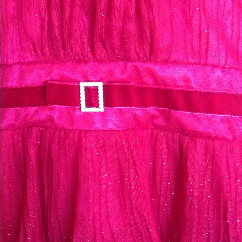 SOLD! Red Girls Dressy Dress - Picture 4 of 6